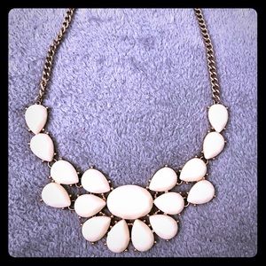White Statement Necklace